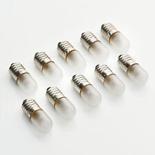 10 x 7V 2.1W 300mA 0.3A E10 10x28 / bulb lamp / lamp / satin matte frosted