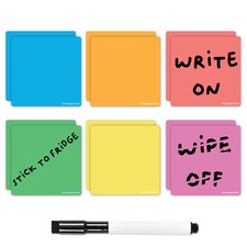 Magnetic Fridge Planner Labels, Dry Erase Magnets for Notes, Reminders Messages