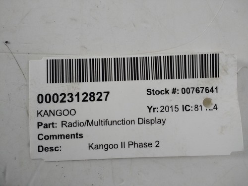 Renault kangoo radio - kangoo,