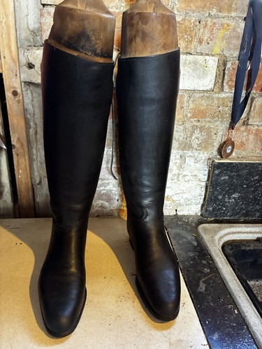 Vintage leather riding boots - vintage,