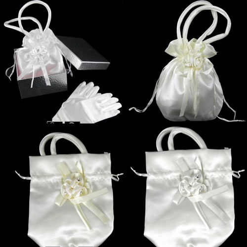 Girls white ivory gloves - ivory,