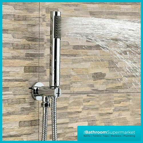 Round chrome shower outlet - round,