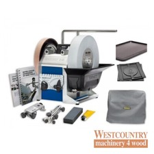 Tormek T-8 Wetstone Grinder Tormek T8 Sharpening System, Cover, Rubber Mat & Bas