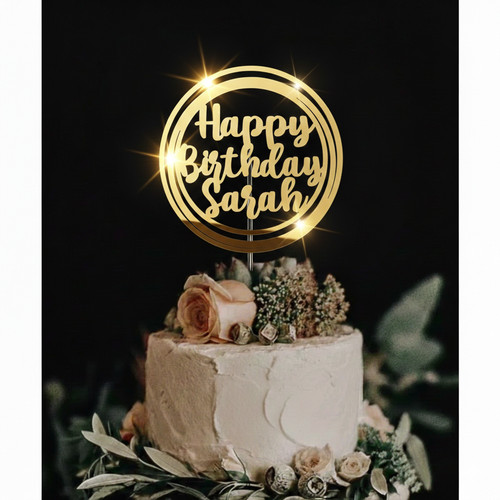 Personalised acrylic cake - acrylic,