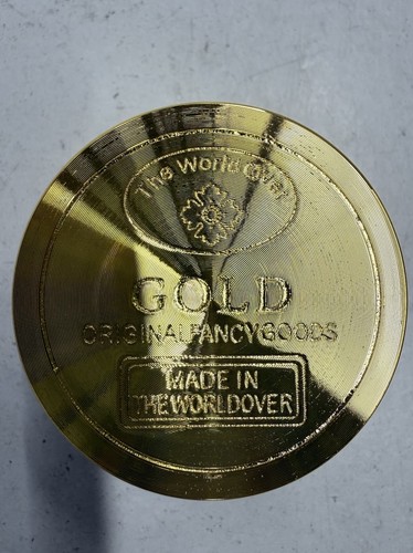 Gold metal herb grinder - metal,