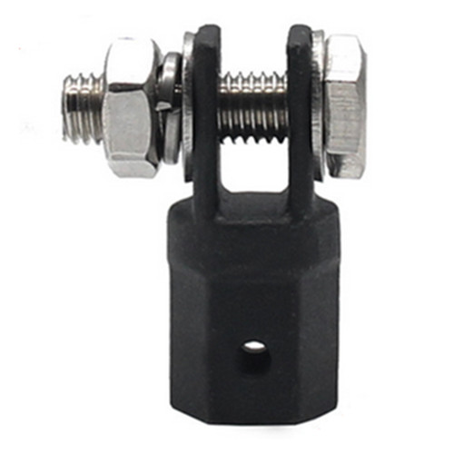Black scissor jack adaptor - black,