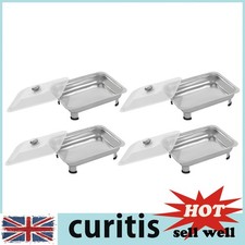 4PCS 3L Buffet Trays with Lids