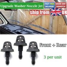 For VW T25 T3 Vanagon Upgrade! UK Front Rear Windscreen Washer Nozzle Jet X3