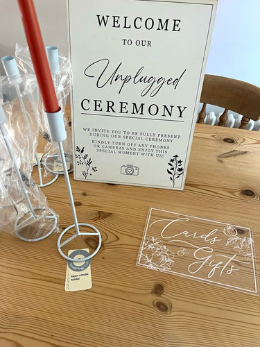 Wedding acrylic card gifts - &,