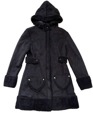 Abbey DAWN boa black coat