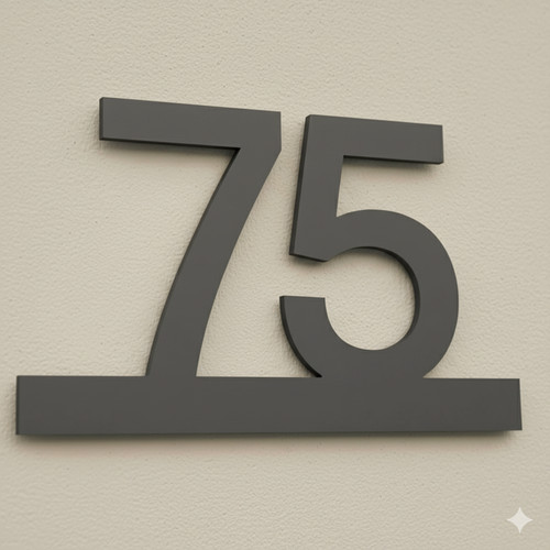 Personalised modern door - personalised,