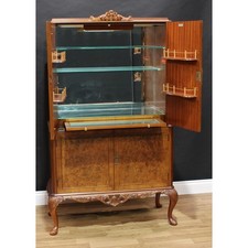 Queen Anne Style Cocktail Cabinet A/F