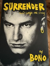 U2 Signed Surrender 40 Songs Bono  Hardcover Book AUTOGRAPHED 1st Ed+Receipt