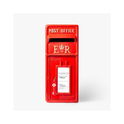 Post box red with - post,