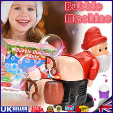Xmas Funny Santa Farting Electric Toy - Bubble Blower w/ Light & Music (New)🔥