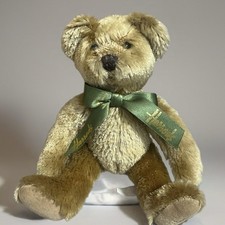 Harrods Vintage Christmas Bear - Great Condition - Original Bow - Free Postage