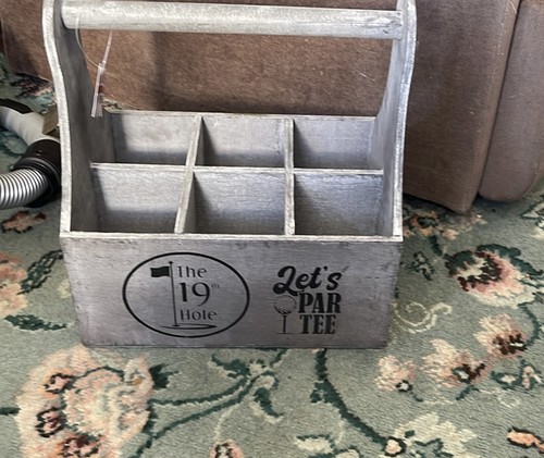 Wooden bottle crate carrier - bottle,