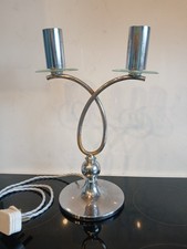 A lovely art deco chrome lamp