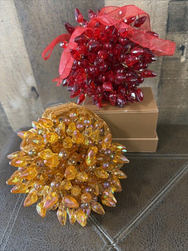 Vintage beaded mistletoe - vintage,