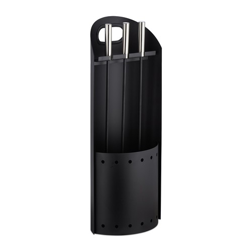 Modern fireplace tool set