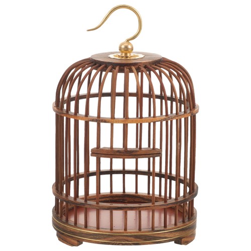 Hanging bird cage wooden - cage,