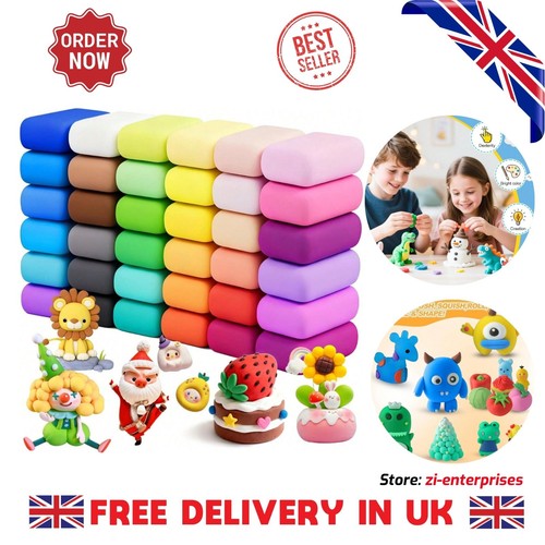 Colors air dry clay set - 36,