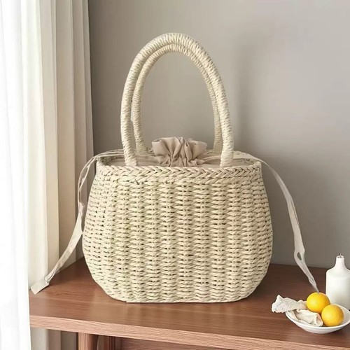 Handwoven retro wicker straw - wicker,