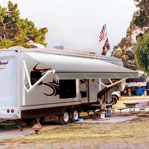 Motorized retractable awning - retractable,