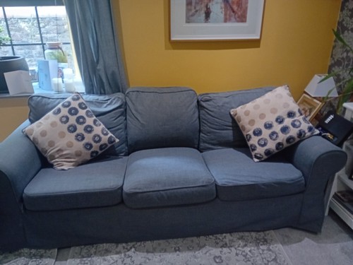Ikea grey seater sofa - ikea, 3-seater