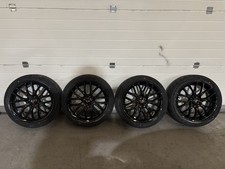 17" Genuine MINI black Cross Spoke R112 Alloy Wheels R50 R56 - refurbished set 