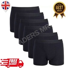 12 PACK 3 AND 6 BLACK MENS BOXER SHORTS TRUNKS COMFORT FIT BOXERS MENS UNDERWEAR