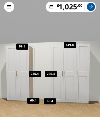 Ikea pax white stained - ikea,