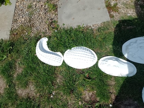 Concrete plastic garden mould - plastic,