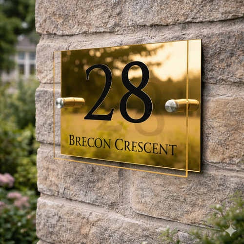 House number plaques - house,