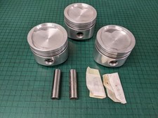 Moto Guzzi V50 II , Pair of Pistons + Spare, Grade A, New Old Stock  (UPDATED)