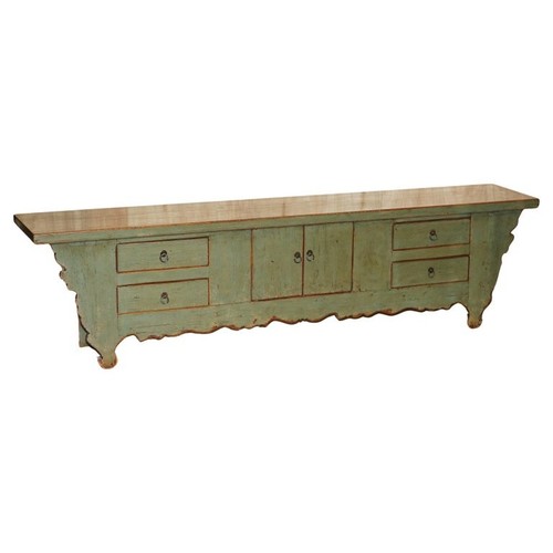 Vintage green painted - painted, &