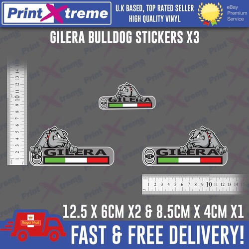Gilera bulldog stickers - gilera,