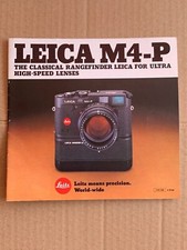 Leica M4-P, 8 x 8 In  24 Page Product Brochure