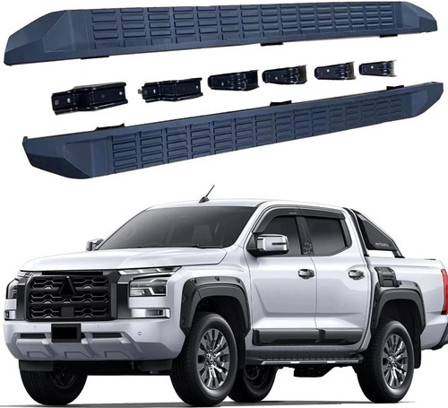 Black running board - running, side