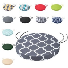 WATERPROOF Round Chair Cushion Seat Pads OUTDOOR Garden Patio BISTRO CIRCULAR