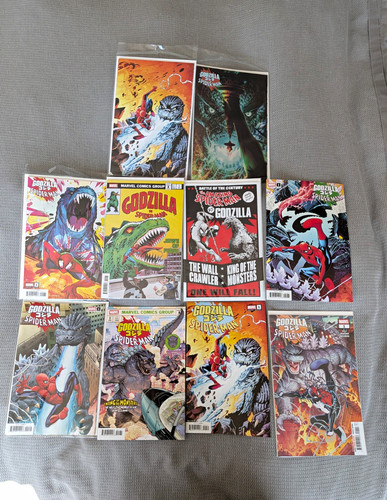 Godzilla spider man all - godzilla, spider-man,