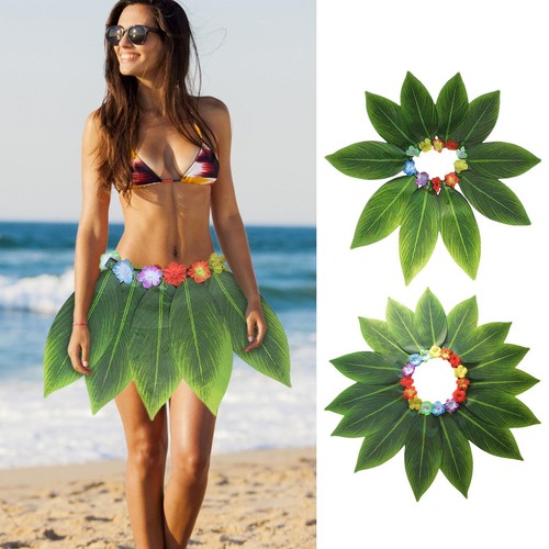 Leaf skirt hawaiian green - skirt,