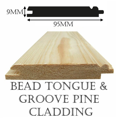 Pine timber cladding reed bead - timber,