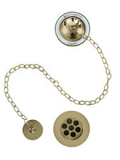 Burlington Traditional Bath Plug & Chain Waste, W3 - Bespoke Finishes