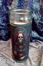 Santa Muerte Candle,Hoodoo,Voodoo,  Witchcraft,Occult,Magick,Spells,Pagan.