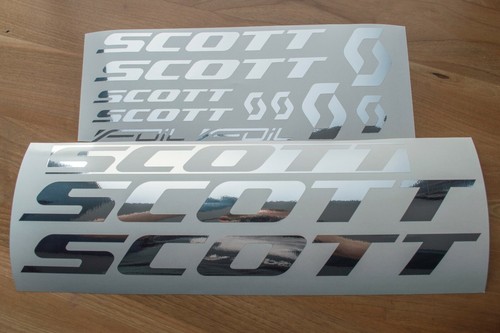 Scott foil decals stickers - scott,