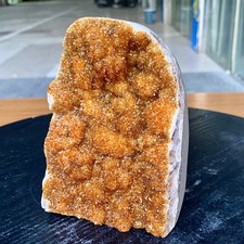 3.7LB Natural citrine geode quartz Cathedrals specimen cluster Healing