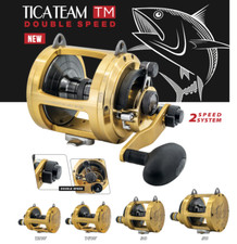 Fishing Reel TICA Team 12 - 16 - 30 - 50 LBS WTS Double Speed New