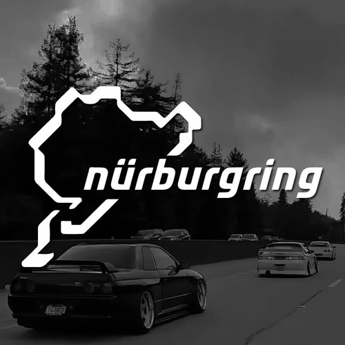 Nurburgring map vinyl car - nurburgring,