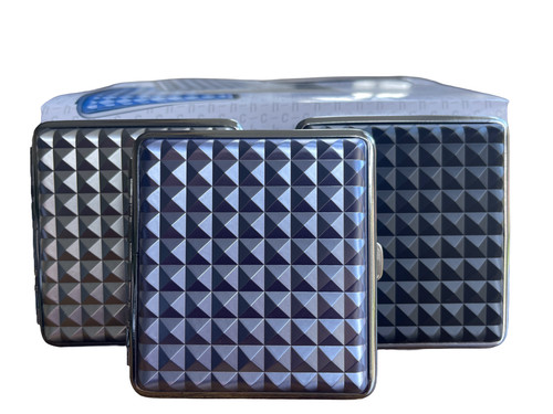 Metal cigarette case spikes - cigarette,